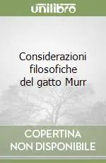 Considerazioni filosofiche del gatto Murr Scelto Dai Clienti
