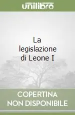 La legislazione di Leone I Prezzo Di Fabbrica