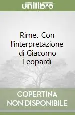 Acquista Ora Rime. Con l‘interpretazione di Giacomo Leopardi
