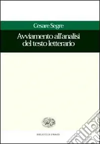 Subito Disponibile Avviamento all‘analisi del testo letterario