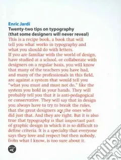 Offerta Lampo Twenty two tips on typography. Ediz. illustrata
