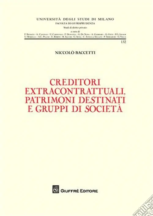 Subito Disponibile Creditori extracontrattuali, patrimoni destinati e gruppi di società