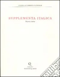 Supplementa italica. Vol. 24 Solo Oggi