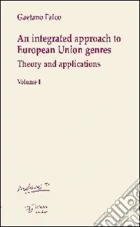 Affare An integrated approach to european union genres. Theory and applications
