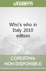 Who‘s who in Italy 2010 edition Ordina Subito