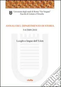 Prezzo Basso Annali del dipartimento di storia (2009-2010) voll. 5-6