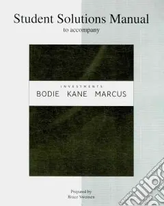 Student solutions manual to accompany investements Spedito Oggi