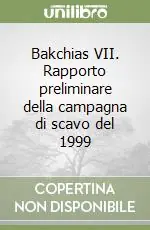 Bakchias VII. Rapporto preliminare della campagna di scavo del 1999 Affare