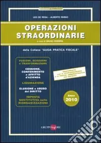 Ultime Pezzi Operazioni straordinarie