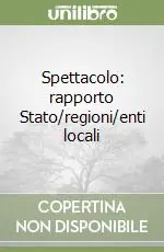 Compra Online Spettacolo rapporto Stato/regioni/enti locali