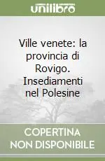 Saldi Ville venete la provincia di Rovigo. Insediamenti nel Polesine