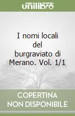 I nomi locali del burgraviato di Merano. Vol. 1/1 Offerta Lampo