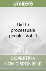 Professionale Diritto processuale penale. Vol. 1