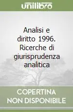 Analisi e diritto 1996. Ricerche di giurisprudenza analitica Prezzo Di Fabbrica