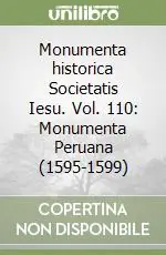 Prezzo Scontato Monumenta historica Societatis Iesu. Vol. 110 Monumenta Peruana (1595-1599)