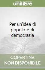 Prezzo Basso Per un‘idea di popolo e di democrazia