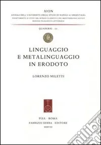 Super Prezzo Linguaggio e metalinguaggio in Erodoto
