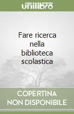 Affare Fare ricerca nella biblioteca scolastica
