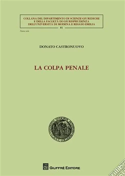 Più Venduto La colpa penale