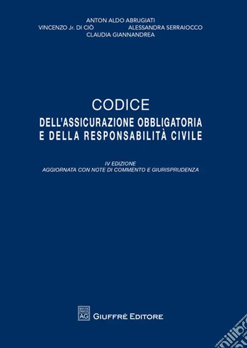 Consegna Rapida Codice dell‘assicurazione obbligatoria e della responsabilità civile