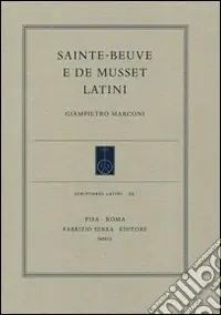 Offerta Del Giorno Sainte-Beuve e de Musset latini