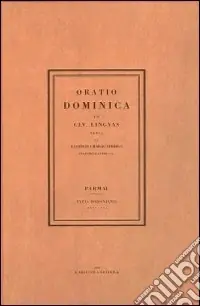 Subito Disponibile Oratio dominica (rist. anast. 1806)