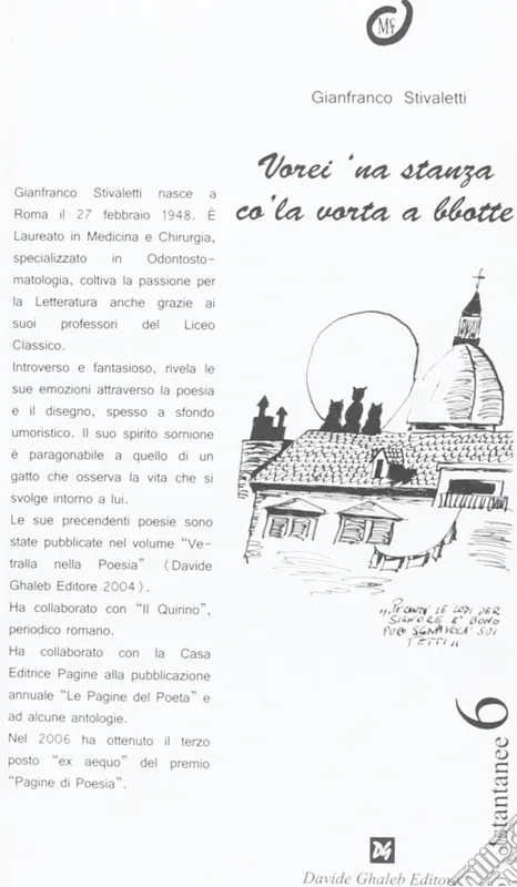 Più Venduto Vorei ‘na stanza co‘ la vorta a bbotte