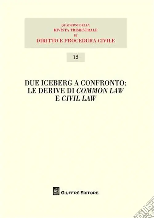 Due iceberg a confronto. Le derive del common law e civil law. Atti del 20° Seminario Occasione Imperdibile