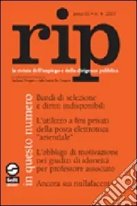 Offerta Speciale RIP. La rivista dell‘impiego e della dirigenza pubblica