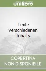 Nuovo Arrivo Texte verschiedenen Inhalts