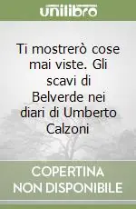 Ti mostrerò cose mai viste. Gli scavi di Belverde nei diari di Umberto Calzoni Solo Oggi