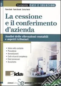 Prezzo Scontato La cessione e il conferimento d‘azienda. Analisi delle rivelazioni contabili e aspetti tributari