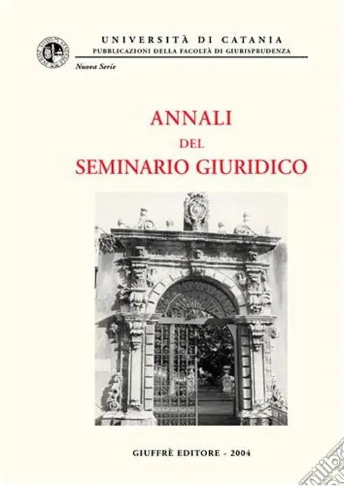 Reso Gratuito Annali del seminario giuridico (2003)