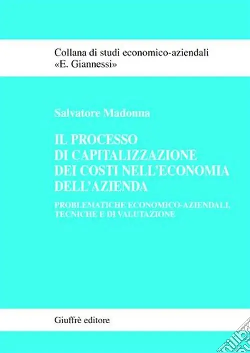 Saldi Il processo di capitalizzazione dei costi nell‘economia dell‘azienda. Problematiche economico-aziendali, tecniche e di valutazione