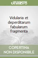 Bestseller Vidularia et deperditarum fabularum fragmenta