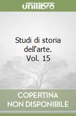 Direttamente Dal Produttore Studi di storia dell‘arte. Vol. 15