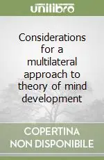Considerations for a multilateral approach to theory of mind development Promo Stagionale