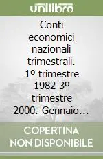 Ultimissimo Modello Conti economici nazionali trimestrali. 1º trimestre 1982-3º trimestre 2000. Gennaio 2001. Floppy disk