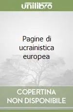 Novità Pagine di ucrainistica europea