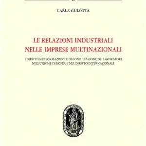 Ultima Occasione Le relazioni industriali nelle imprese multinazionali. I diritti di informazione e di consultazione dei lavoratori nell‘Unione Europea e nel diritto internazionale