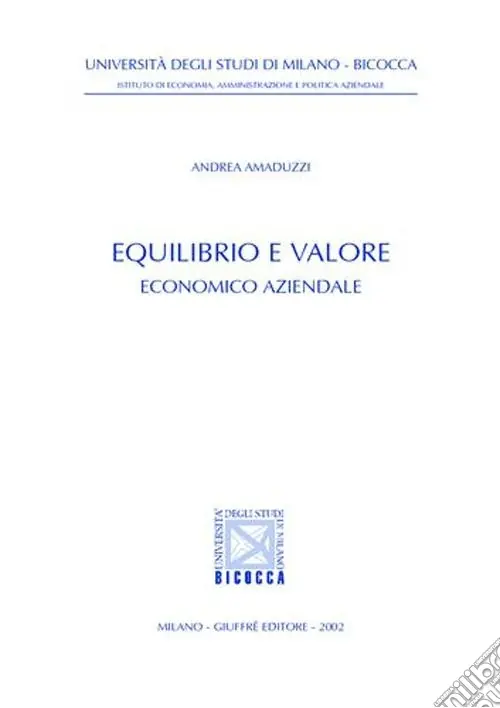 Ultima Occasione Equilibrio e valore economico aziendale