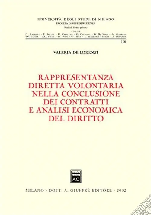 Rappresentanza diretta volontaria nella conclusione dei contratti e analisi economica del diritto Prezzo Di Fabbrica