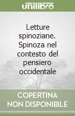 A Buon Prezzo Letture spinoziane. Spinoza nel contesto del pensiero occidentale
