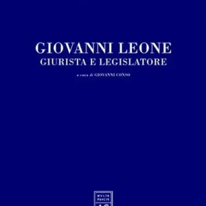 Giovanni Leone giurista e legislatore Compra Adesso