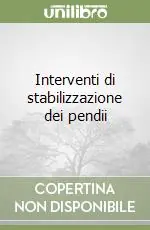 Compra Online Interventi di stabilizzazione dei pendii