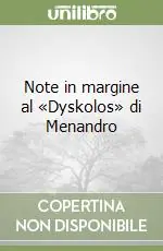 Note in margine al «Dyskolos» di Menandro Popolare