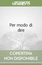Per modo di dire Promo Stagionale