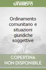 Sconto Ordinamento comunitario e situazioni giuridiche soggettive