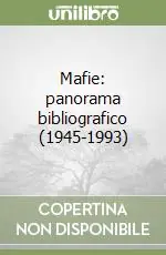 Saldi Mafie panorama bibliografico (1945-1993)
