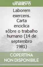 Laborem exercens. Carta enciclica sôbre o trabalho humano (14 de septembro 1981) Spedizione Espresso